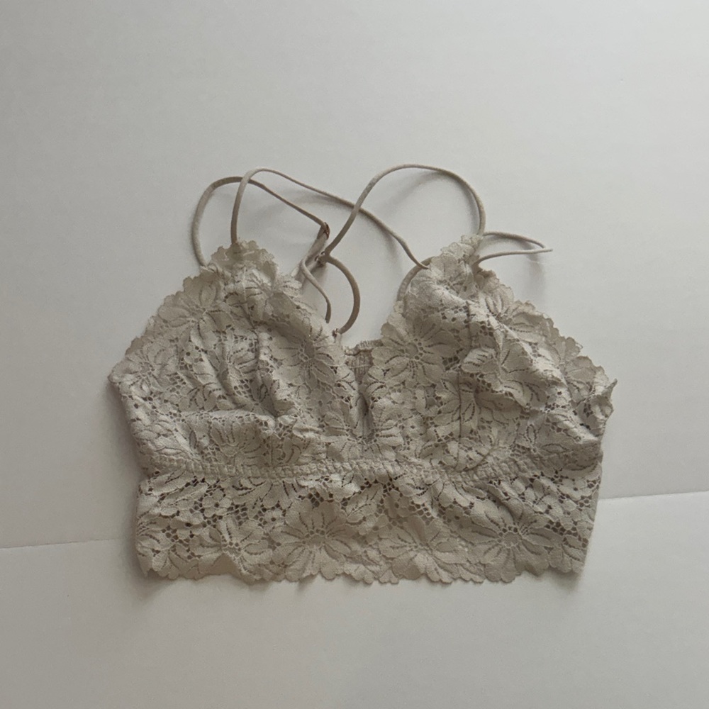 Lace Bralette in Cream